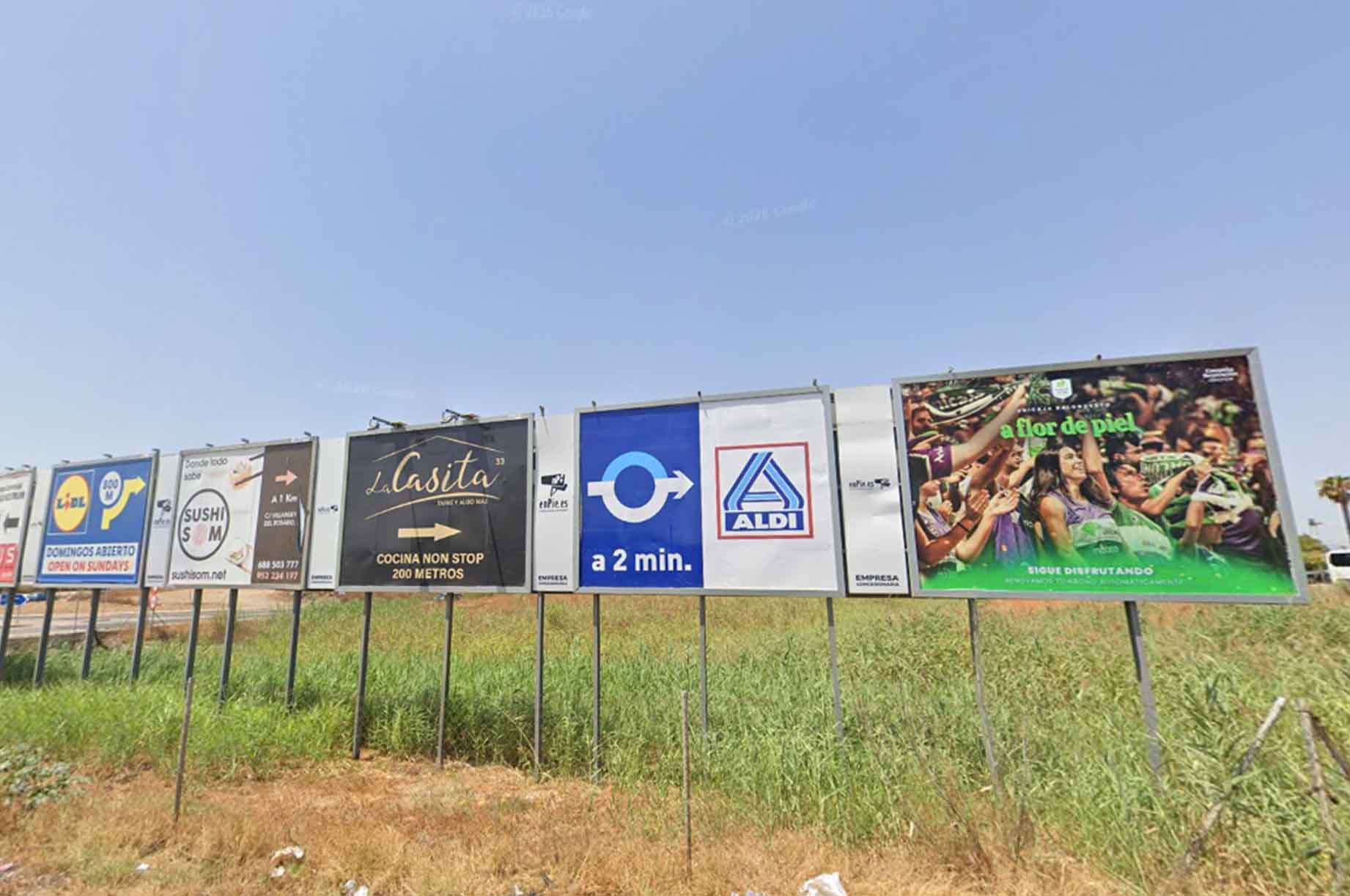 Vallas de publicidad en MALAGA